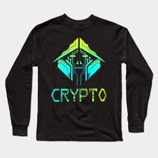 Crypto Long Sleeve T-Shirt by Jenex